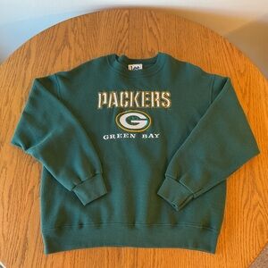 Lee Green Bay Packers Sweatshirt, Size Large.